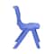 Flash Furniture Blue Plastic Stackable School Chair with 10.5'' Seat Height, PK4 4-YU-YCX4-003-BLUE-GG - alternate 6